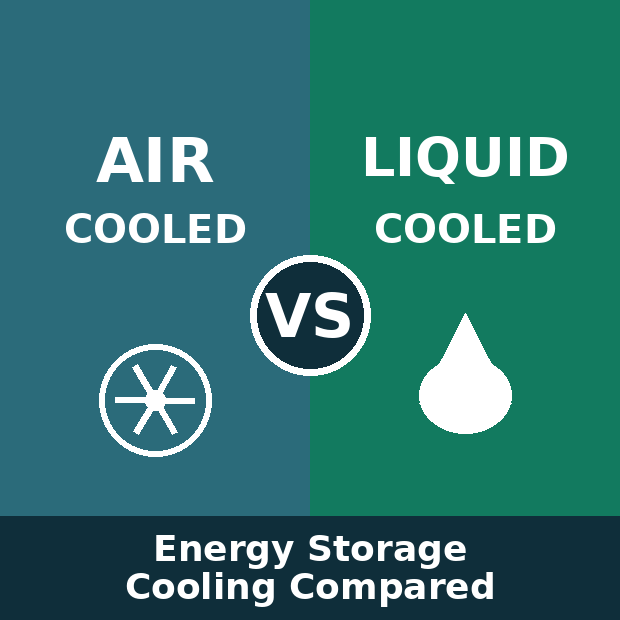 Stockage d&rsquo;&eacute;nergie refroidi par air vs refroidissement liquide : lequel est le meilleur ?